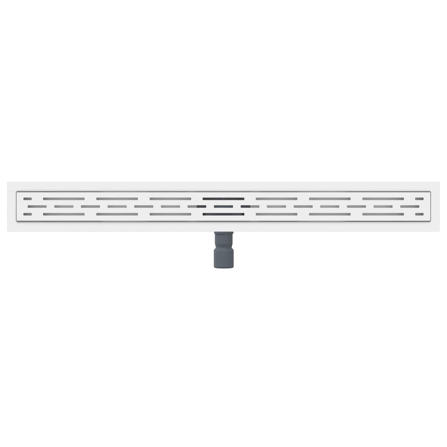 Drenaggio doccia con design a striscia Argento 100 cm