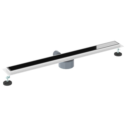 Scarico doccia con copertura in vetro e sifone a 360° 90 cm | homemem39