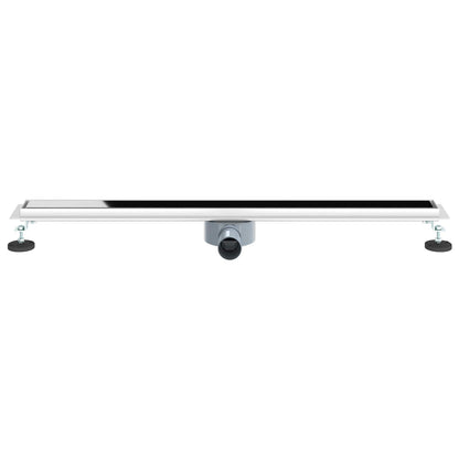 Scarico doccia con copertura in vetro e sifone a 360° 90 cm | homemem39