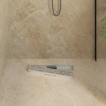 Drenaggio doccia con design a striscia Argento 60 cm | homemem39