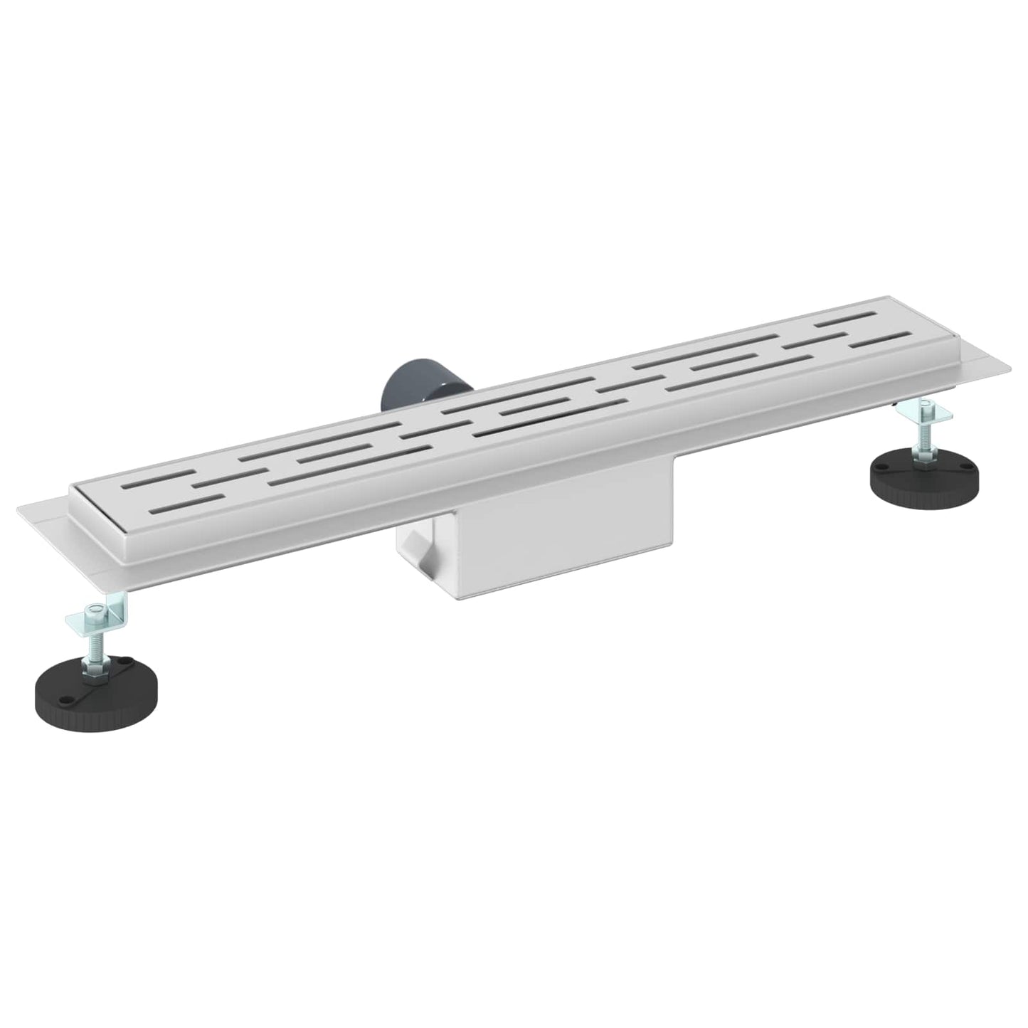 Drenaggio doccia con design a striscia Argento 60 cm | homemem39