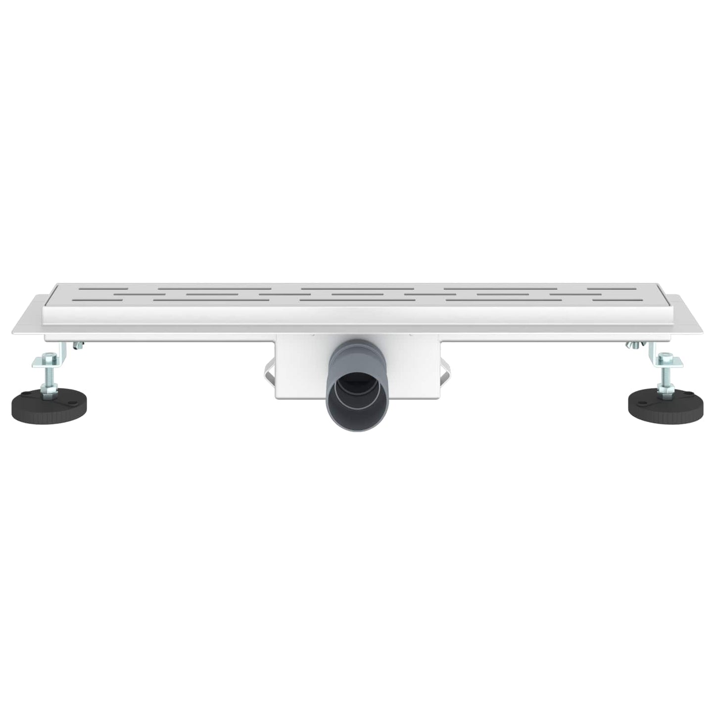 Drenaggio doccia con design a striscia Argento 60 cm | homemem39