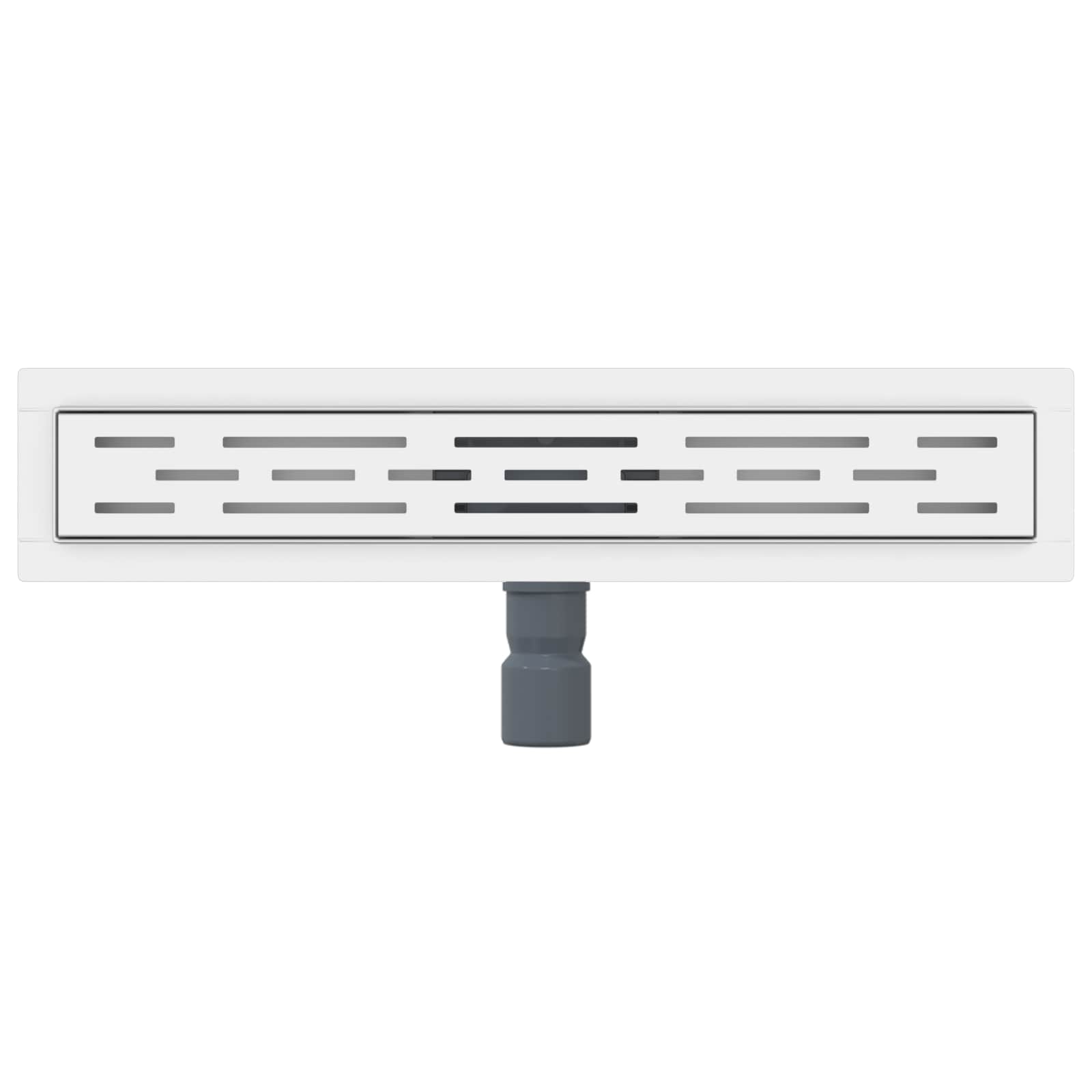Drenaggio doccia con design a striscia Argento 60 cm | homemem39