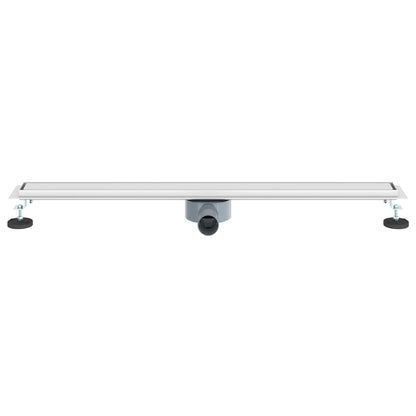 Scarico doccia 2-in-1 con sifone a 360° Argento 90 cm | homemem39