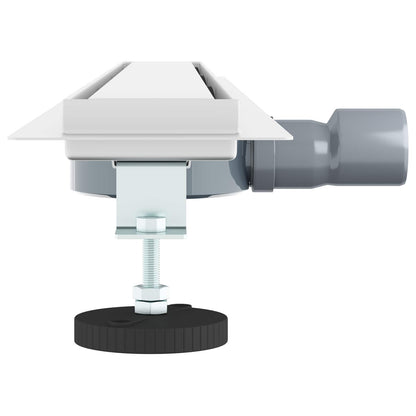 Scarico doccia 2-in-1 con sifone a 360° Argento 90 cm | homemem39