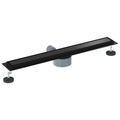 Scarico doccia 2-in-1 con sifone a 360° Nero 70 cm | homemem39