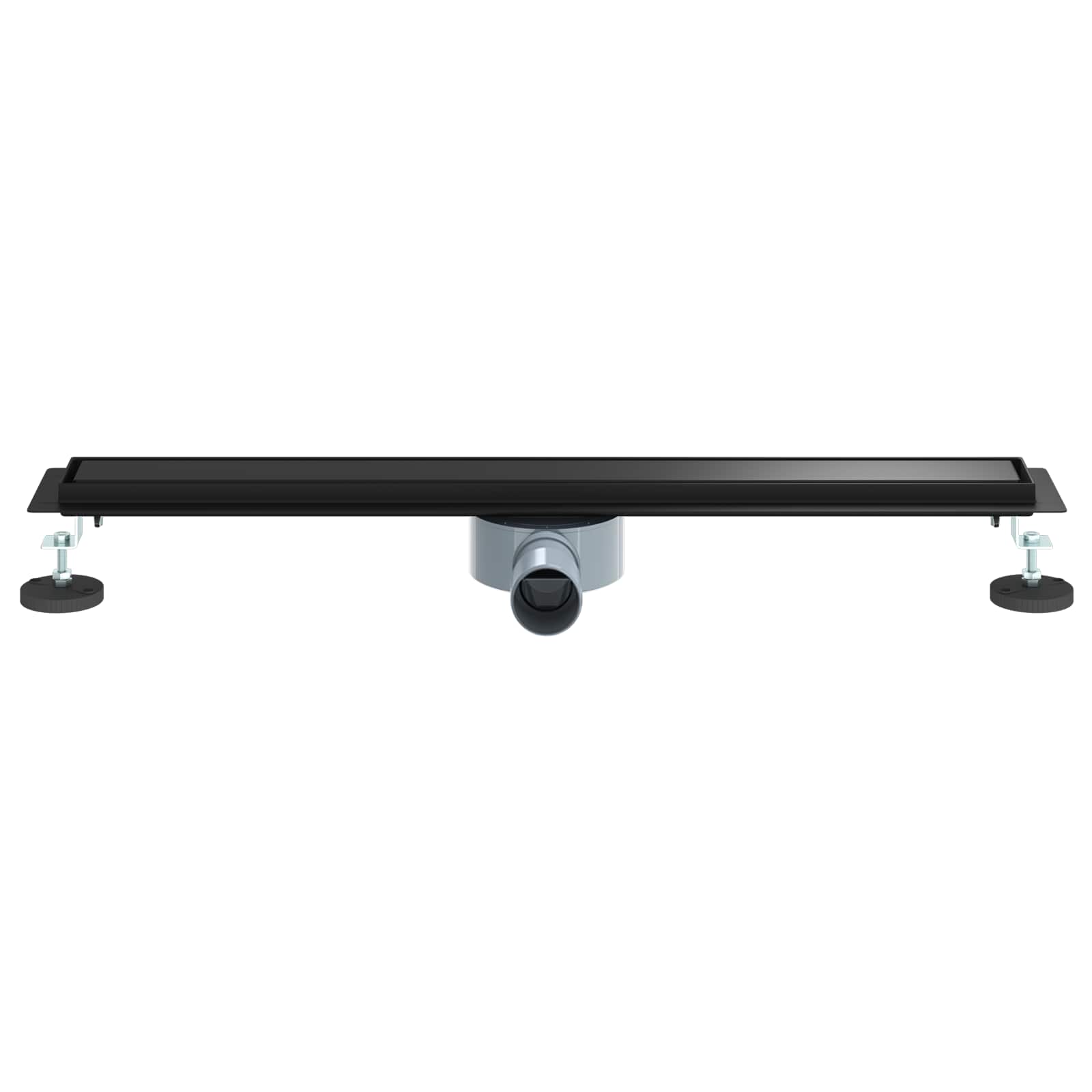 Scarico doccia 2-in-1 con sifone a 360° Nero 70 cm | homemem39