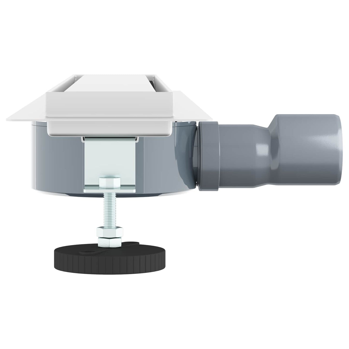Scarico doccia 2-in-1 con sifone a 360° Argento