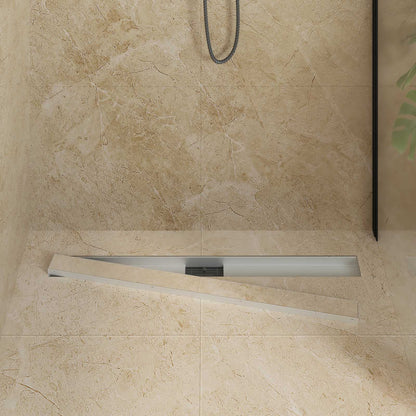 Drenaggio doccia 2 in 1 Argento 90 cm Acciaio Inox 304