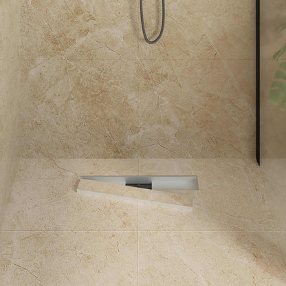 Drenaggio doccia 2 in 1 Argento 60 cm Acciaio Inox 304