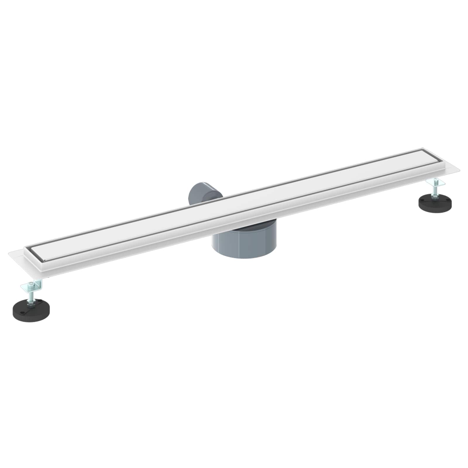 Scarico doccia 2-in-1 con sifone a 360° Argento 80 cm | homemem39