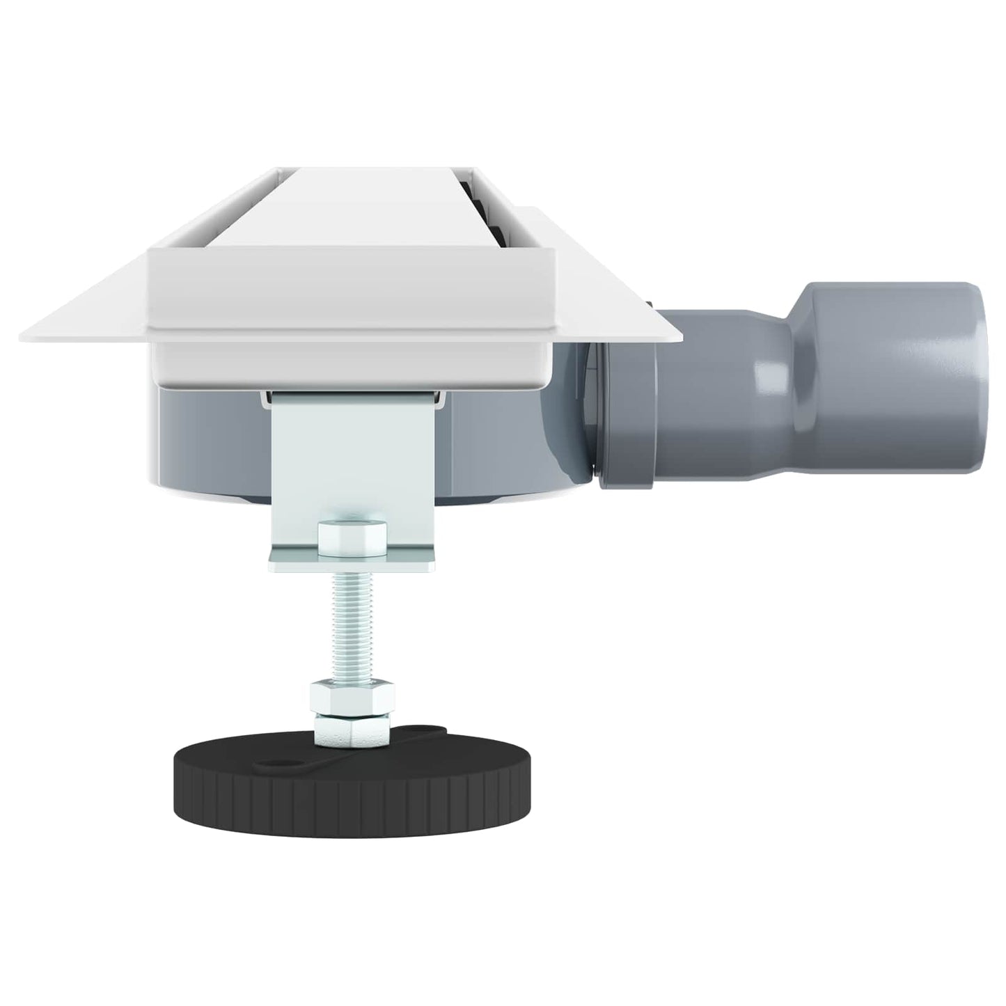 Scarico doccia 2-in-1 con sifone a 360° Argento 80 cm