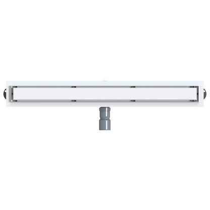 Scarico doccia 2-in-1 con sifone a 360° Argento 80 cm | homemem39