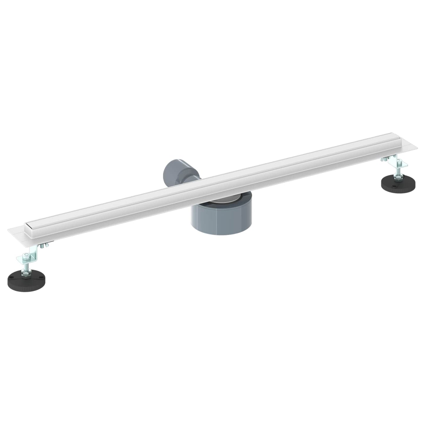 Scolascale per doccia a 360° con modello slim Argento 70 cm
