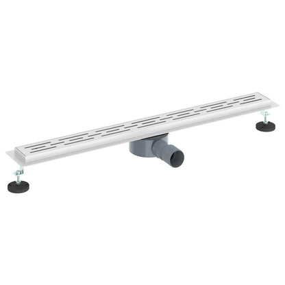 Scarico doccia con copertura in vetro e sifone a 360° 80 cm