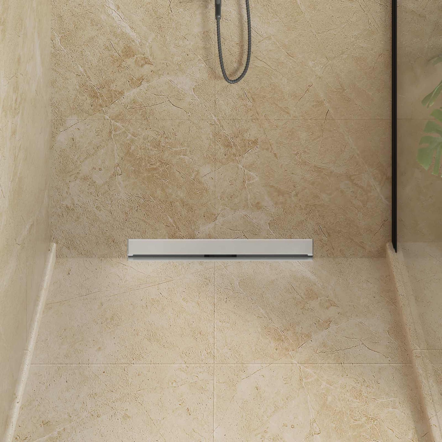 Scarico Doccia da Parete Argento 60 cm Acciaio Inox 304