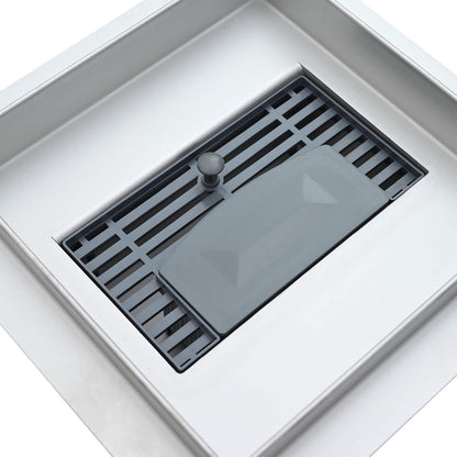 Drenaggio doccia 2 in 1 Argento 20 x 20 cm Acciaio Inox 304 | homemem39