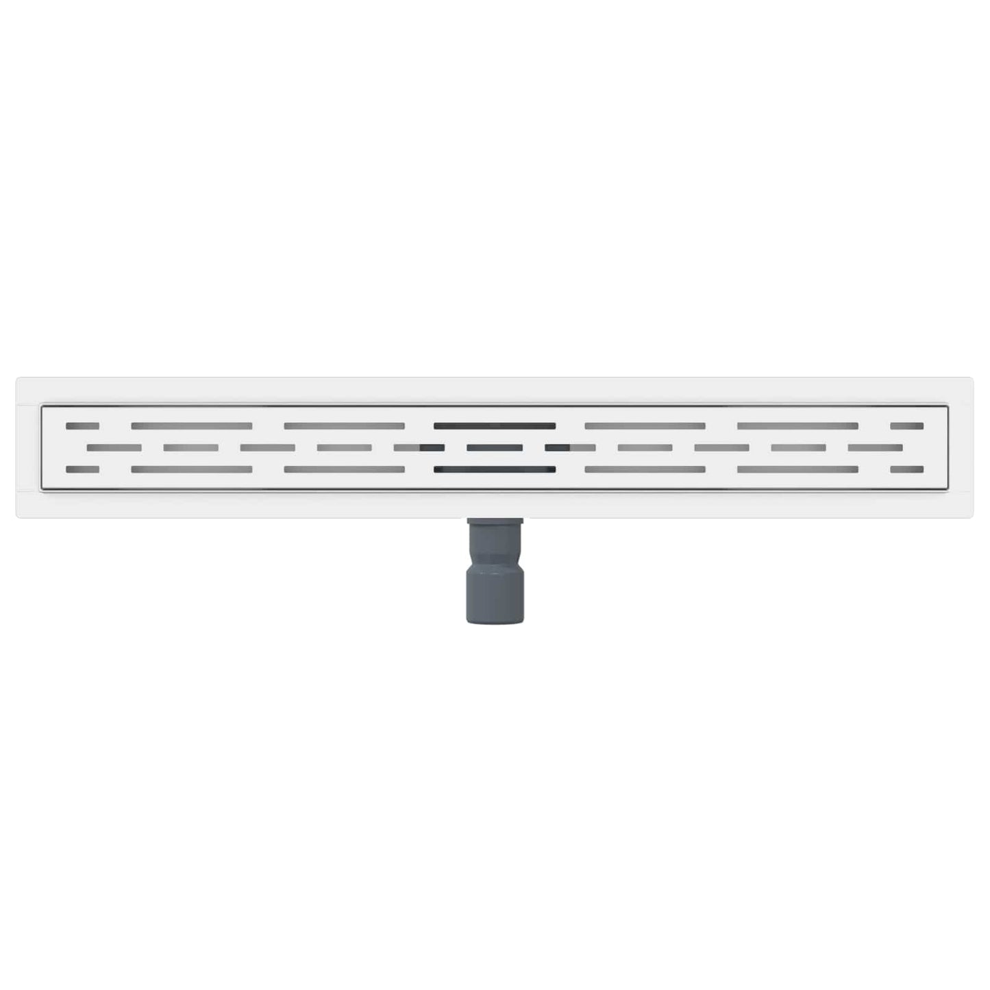 Drenaggio doccia con design a striscia Argento 80 cm | homemem39