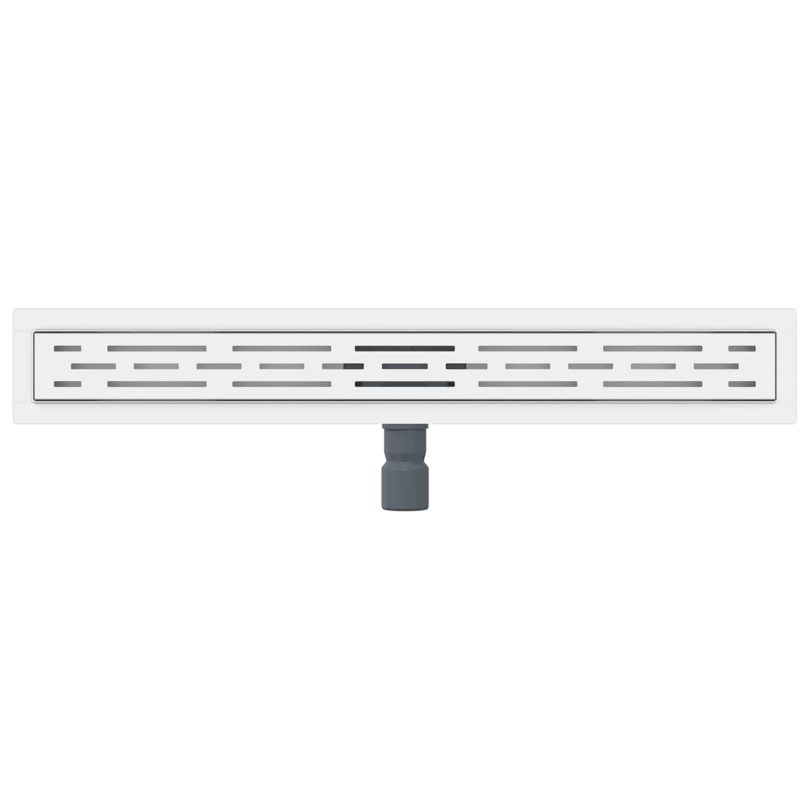 Drenaggio doccia con design a striscia Argento 80 cm | homemem39