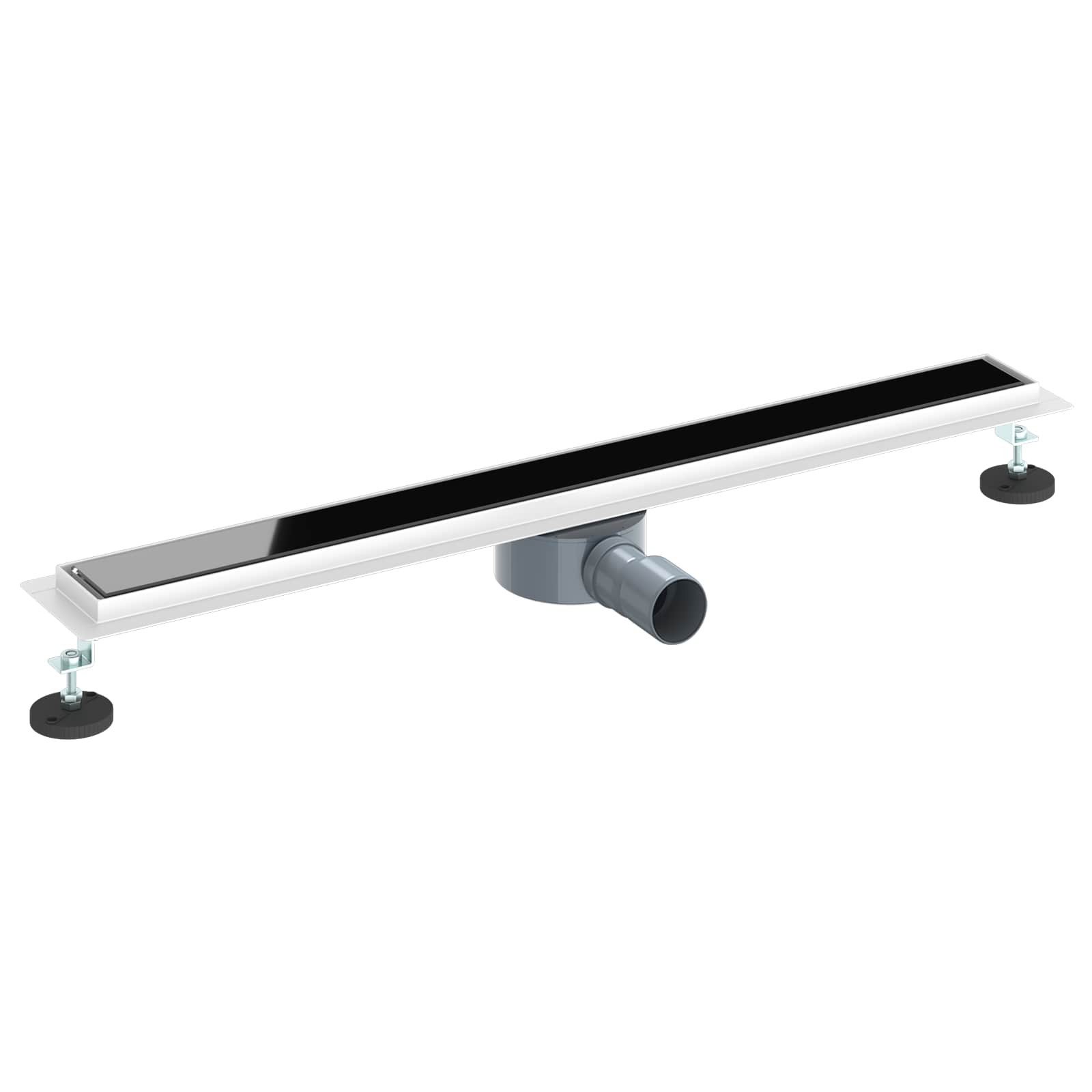 Scarico doccia con copertura in vetro e sifone a 360° 80 cm | homemem39