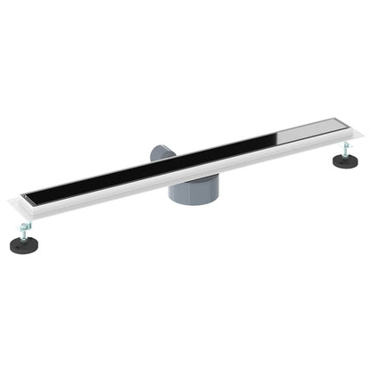 Scarico doccia con copertura in vetro e sifone a 360° 80 cm