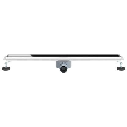 Scarico doccia con copertura in vetro e sifone a 360° 80 cm | homemem39