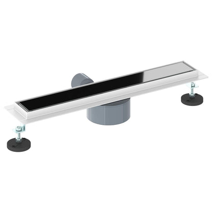 Scarico doccia con copertura in vetro e sifone a 360° 50 cm
