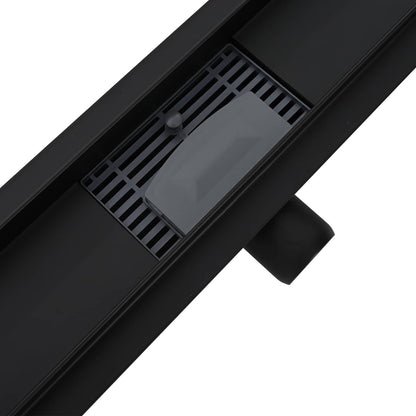 Drenaggio doccia 2 in 1 Nero 90 cm Acciaio Inox 304 | homemem39