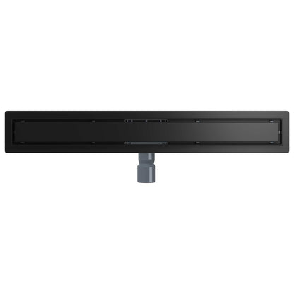 Drenaggio doccia 2 in 1 Nero 80 cm Acciaio Inox 304 | homemem39