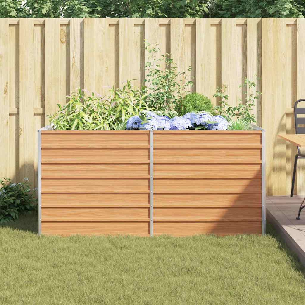 Letto rialzato da giardino Marrone Chiaro 160 x 80 x 77 cm