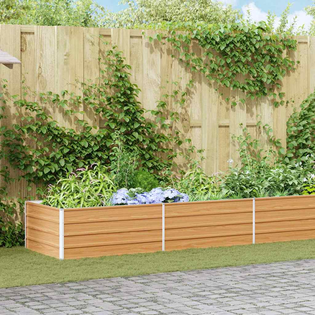 Letto rialzato da giardino Marrone Chiaro 600 x 80 x 45 cm