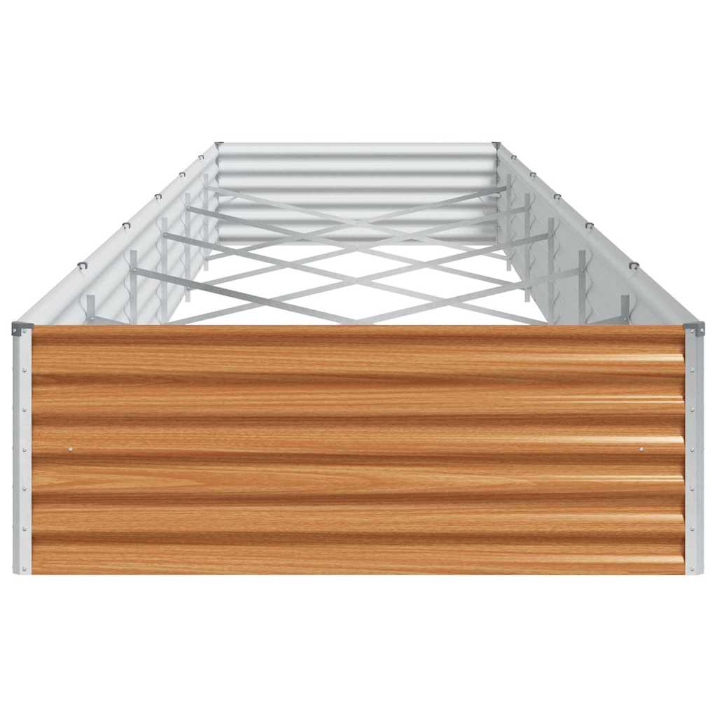 Letto rialzato da giardino 582 x 100 x 36 cm Acciaio zincato