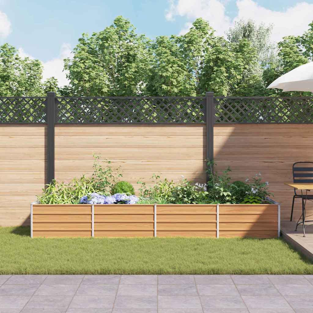 Letto rialzato da giardino Marrone Chiaro 320 x 80 x 45 cm