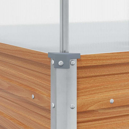 Vaso da giardino con serra Marrone Chiaro 100 x 100 x 77 cm