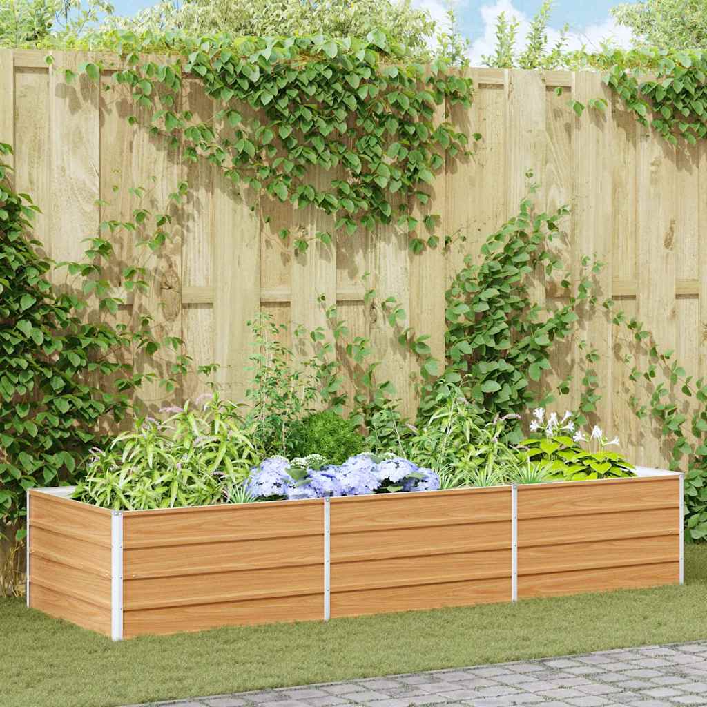 Letto rialzato da giardino Marrone Chiaro 240 x 80 x 45 cm