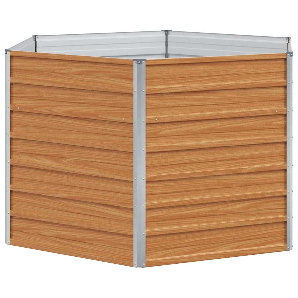 Letto rialzato da giardino Marrone Chiaro 129 x 129 x 77 cm