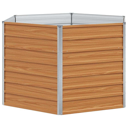 Letto rialzato da giardino Marrone Chiaro 129 x 129 x 77 cm