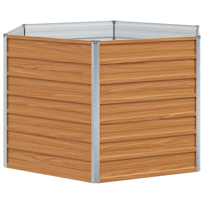 Letto rialzato da giardino Marrone Chiaro 129 x 129 x 77 cm