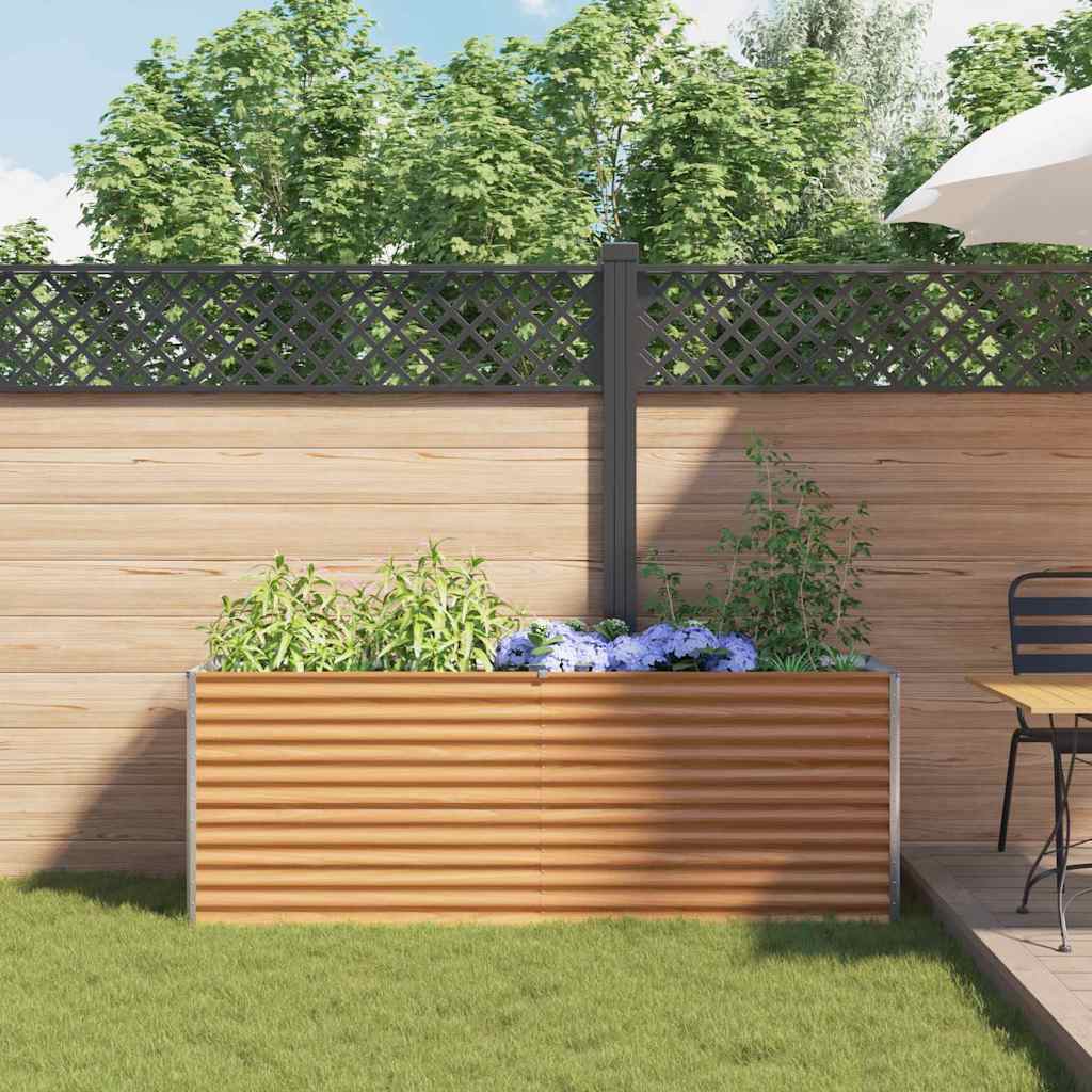 Letto rialzato da giardino 195 x 50 x 68 cm Acciaio zincato