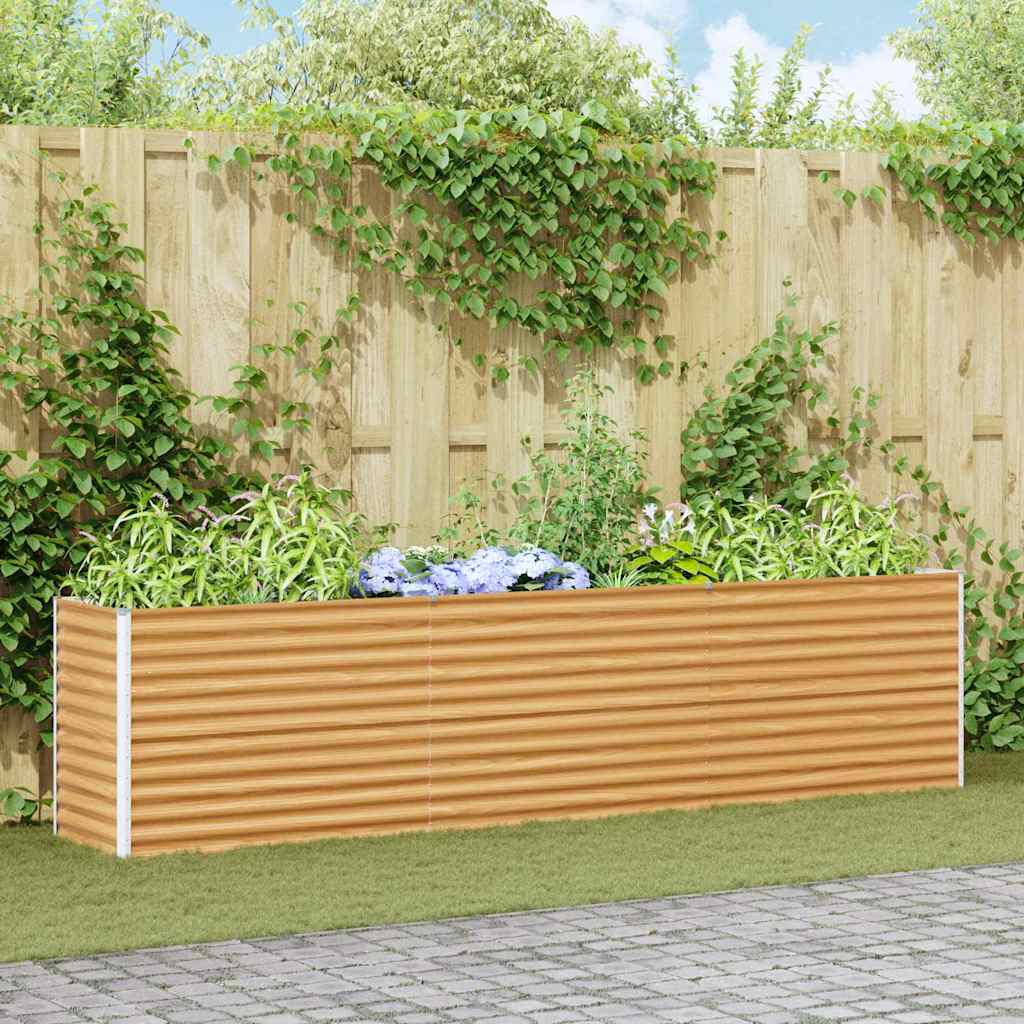 Letto rialzato da giardino 290 x 50 x 68 cm Acciaio zincato