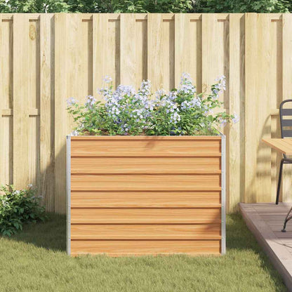 Letto rialzato da giardino Marrone Chiaro 100 x 100 x 77 cm