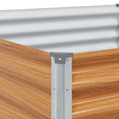 Letto rialzato da giardino 98 x 100 x 36 cm Acciaio zincato