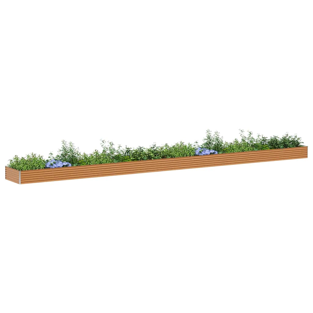 Letto rialzato da giardino 970 x 100 x 36 cm Acciaio zincato