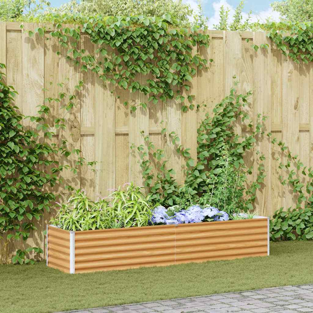 Letto rialzato da giardino 195 x 50 x 36 cm Acciaio zincato