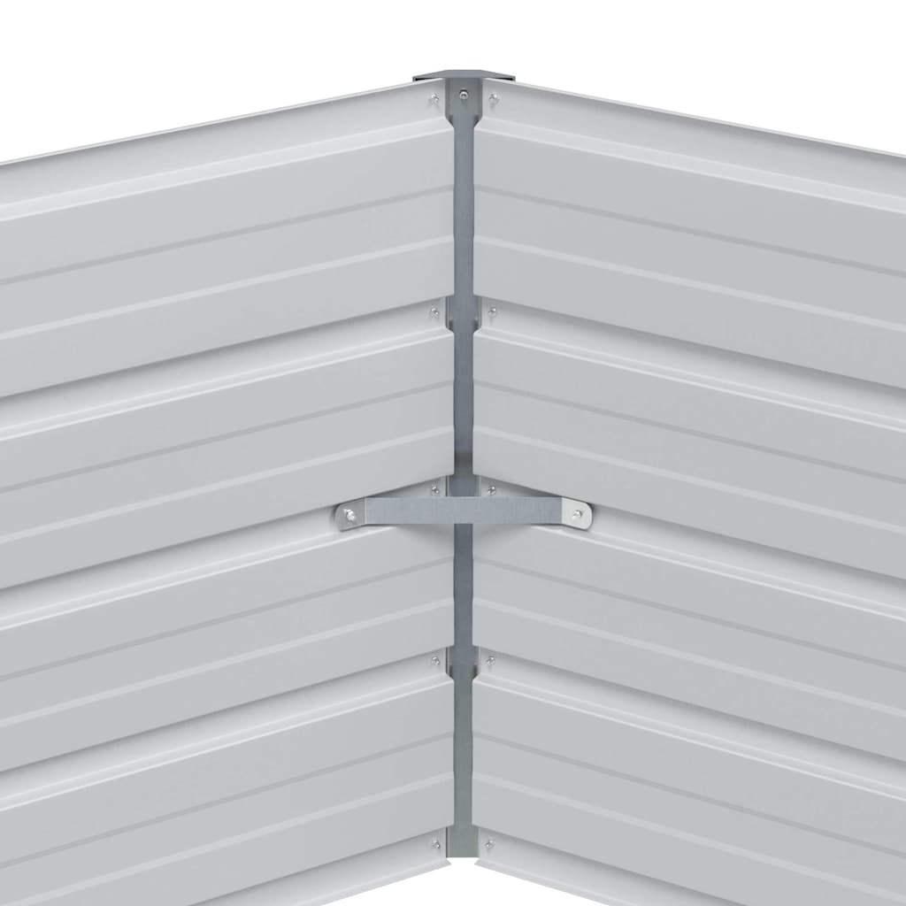 Letto rialzato da giardino Aspetto legno 129 x 129 x 45 cm