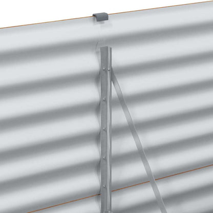 Letto rialzato da giardino 582 x 50 x 68 cm Acciaio zincato