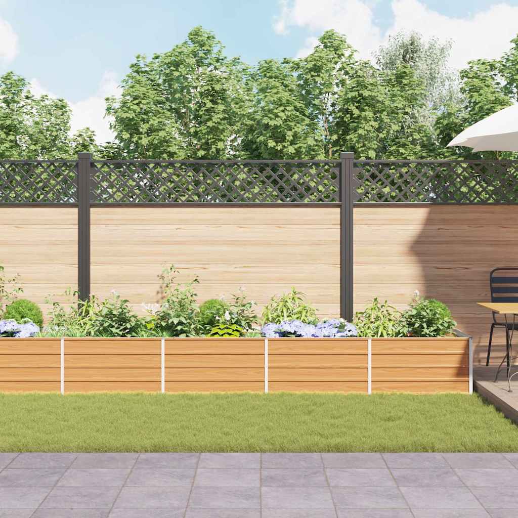 Letto rialzato da giardino Marrone Chiaro 480 x 80 x 45 cm