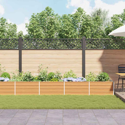 Letto rialzato da giardino Marrone Chiaro 480 x 80 x 45 cm