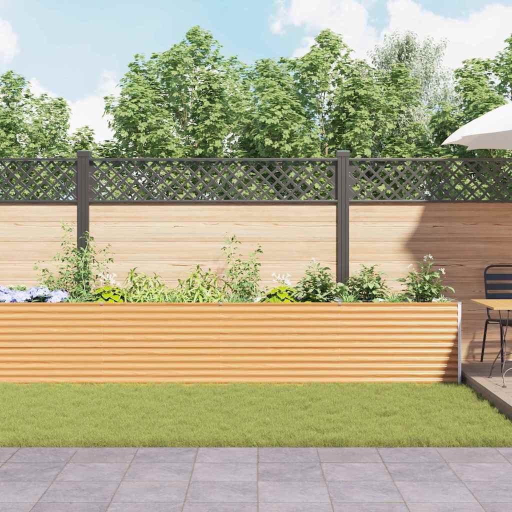 Letto rialzato da giardino 485 x 50 x 68 cm Acciaio zincato