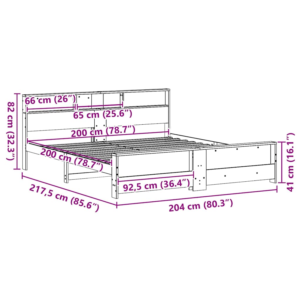 Struttura del letto Marrone 200 x 200 cm Legno multistrato | homemem39